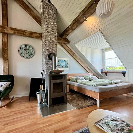 Studio - grosses Wohn-Schlafzimmer - Dachterrasse - Kamin - Küche - Hohes Venn - Monschau - Eifel - Hunde willkommen beim Hof Vierzehnender Exterior foto